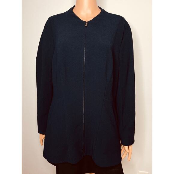 MM. LaFleur Higgins Jacket- Staccato size XL Navy Office Career NWOT - Picture 2 of 10